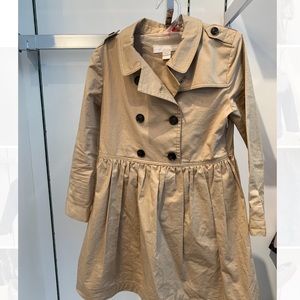 Girls Burberry Trench Dress